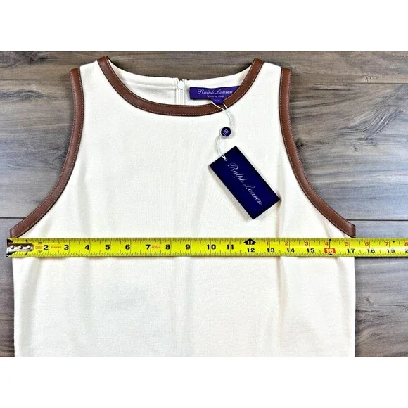 Ralph Lauren Purple Label Cream and Brown Sweater - Picture 5 of 7